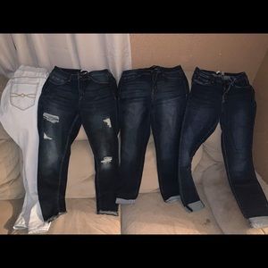 mudd jeans- size 5 & charlotte russe jeans-size 6